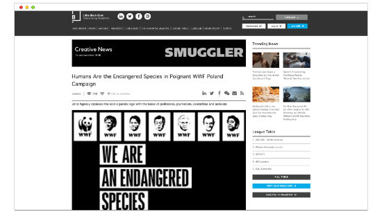 WWF, I’m an endangeres species, 2018